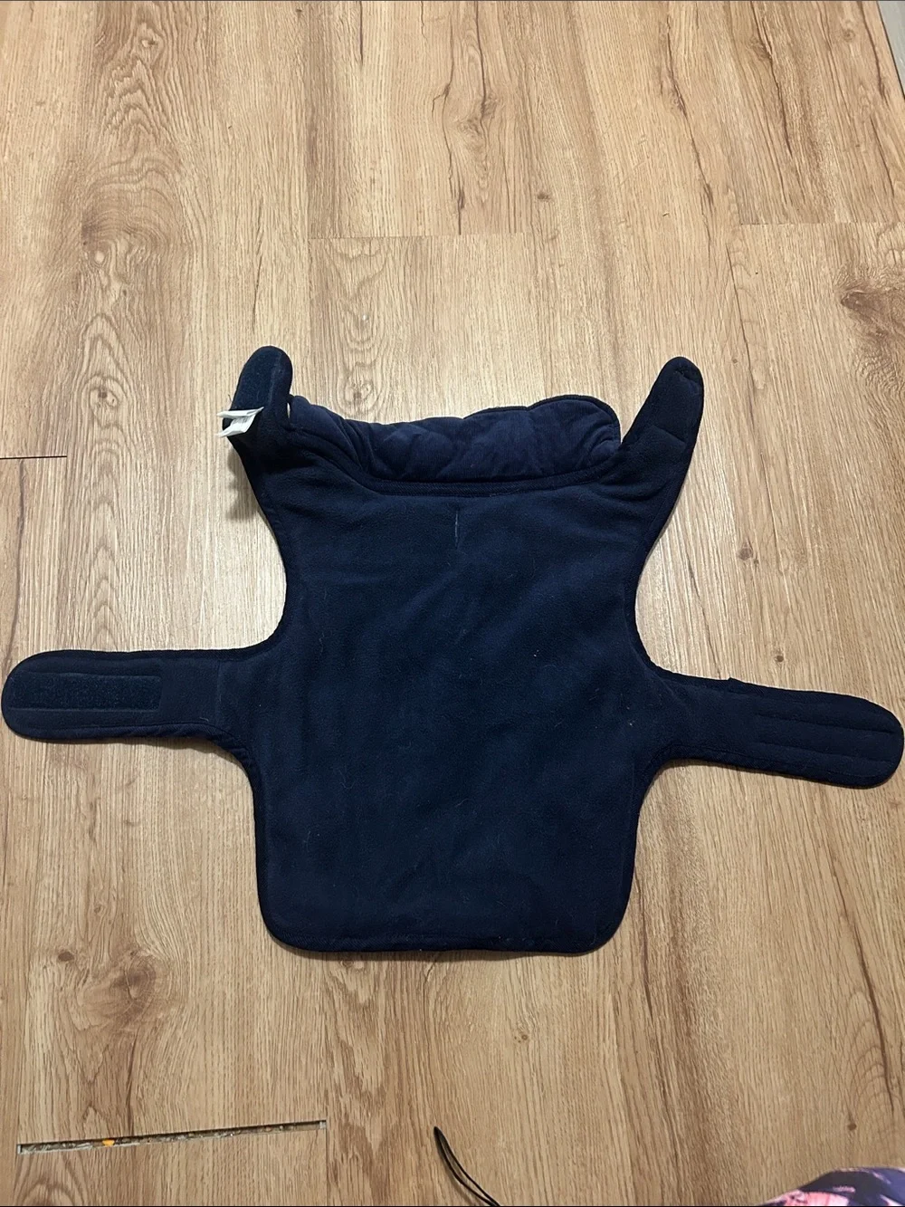 Small dog quilted navy jacket
